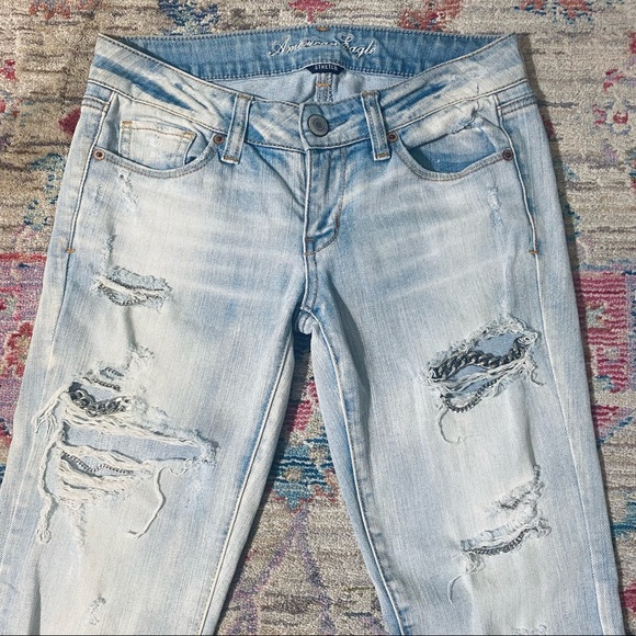 Custom Ripped Chain Jeans - Picture 3 of 13